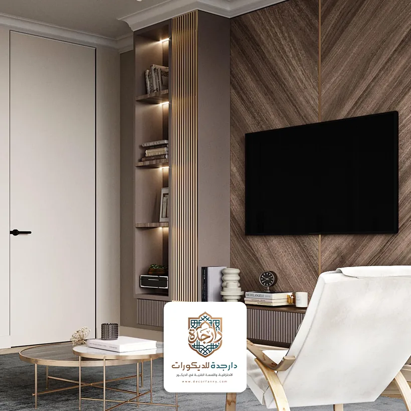 ديكور تلفزيون خشبي