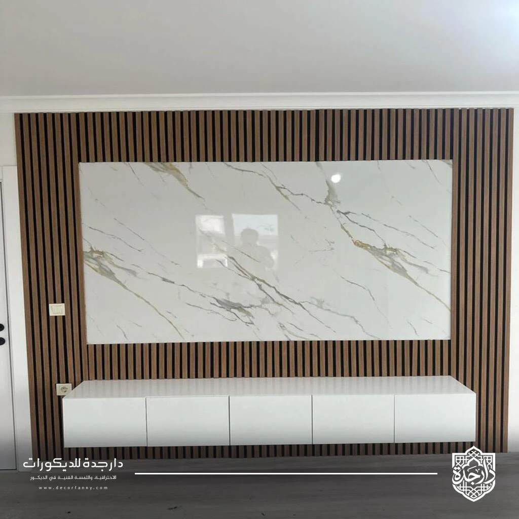 اشكال خشب للشاشه بجده