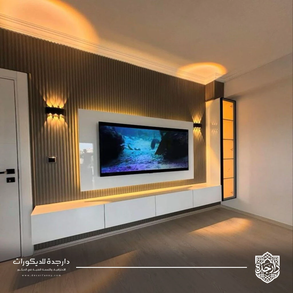 اشكال خشب للشاشه بجده